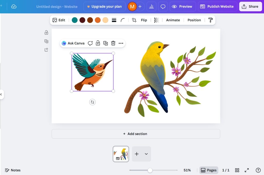 Group and Ungroup Things on Canva